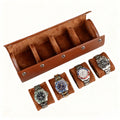 Luxury Leather Watch Roll - Custom Anti-Scratch Water Resistant Travel Case Premium Watch Display Storage Box for Travel Use