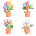 Hot Selling Spotted Eggs 2024 Easter Egg Simulation Medium Foam+Plastic DIY Pot 17cm Easter Tabletop Decoration