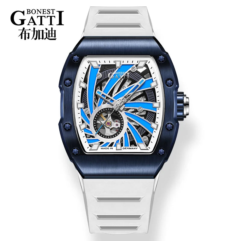 Automatic Mechanical Watch  Luxury Stainless Steel Case Fashion Sport Men  Wrist Watch