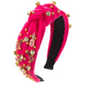 Guitar Beaded Rhinestone Designer Hair Accessories Headband Crystal Hairband for Women And Girls