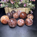 Wholesale Natural Red Polished Ball Crystal Crafts Stone Healing Red Fire Quartz Sphere for Decoration
