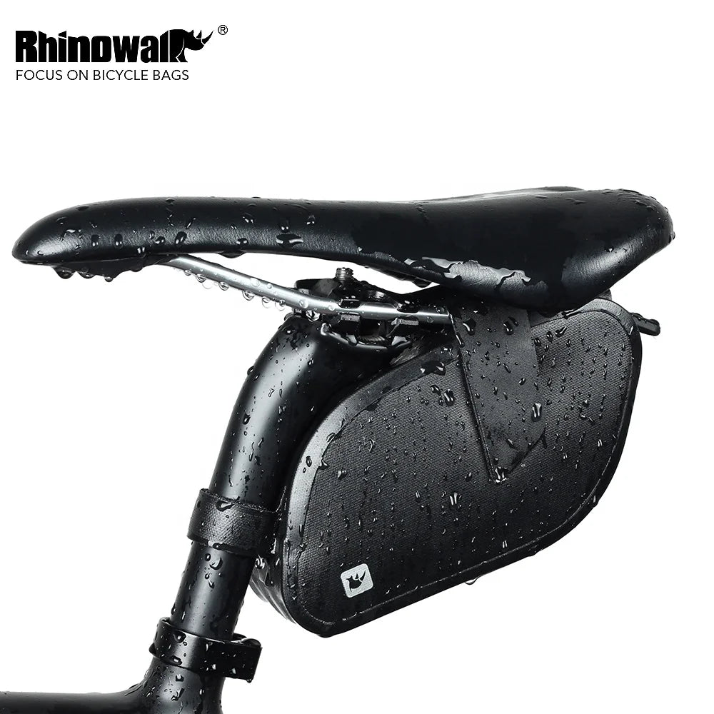 RHINOWALK  Bike Seat Bag Waterproof Bicycle Saddle Bag Under Seat 3D Shell Cycling Seat Pack for Mountain Road Bikes