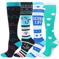 Customize Basketball OEM Nurse Compression Running  Sports Socks With Logo