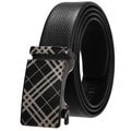 LY36-00101-5  Factory OEM  Custom Logo Automatic Buckle Wholesale Belt Genuine Leather Men's Black Business Brown Item