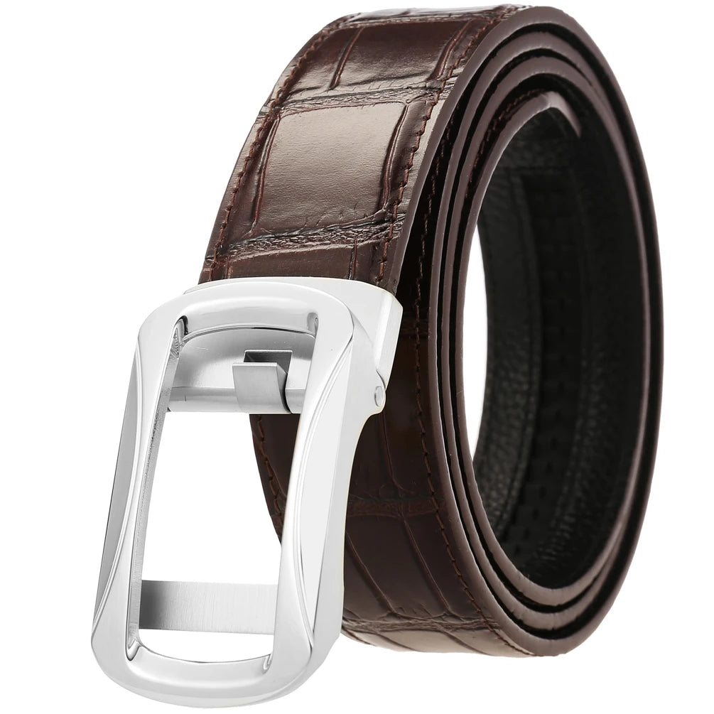 LY36-61452-8 Factory Direct Sales Stainless Steel Buckle Business Leather Belt