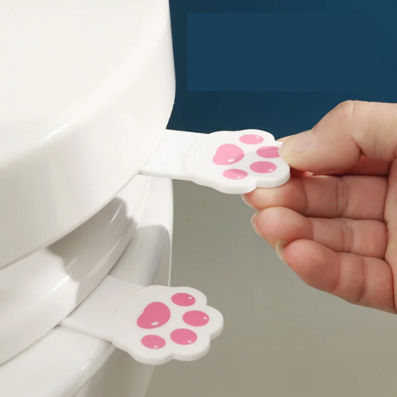 Ready to Ship Cartoon New Design Cat Claw Toilet Seat Handle Cute Handy Toilet Lifter