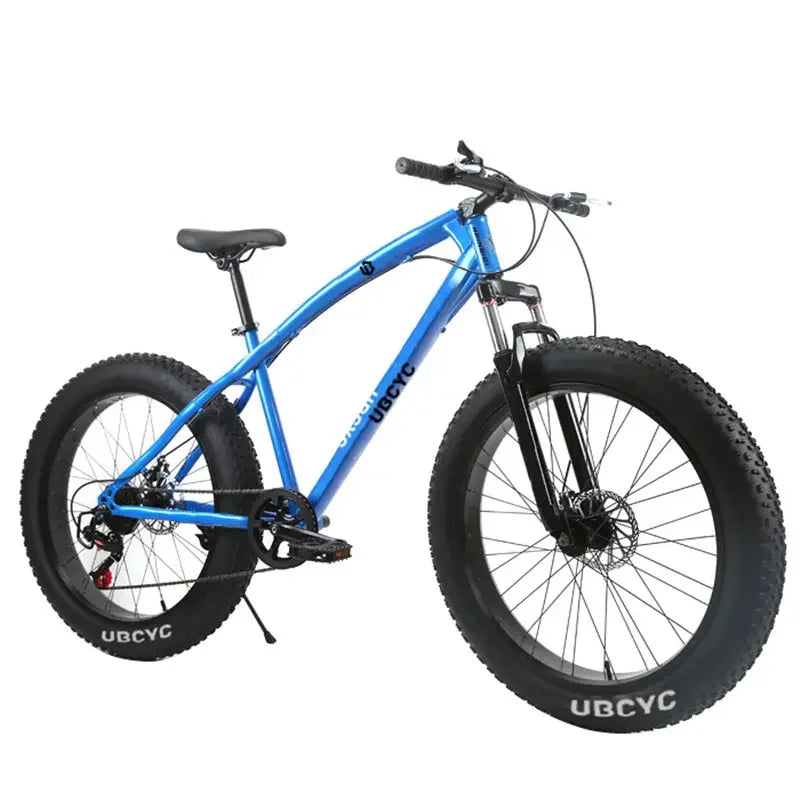 Wholesale 26 Inch Steel Mountain Beach Bike Fat Tire Bicycle with Disc Brake System Suspension Fork Lightweight