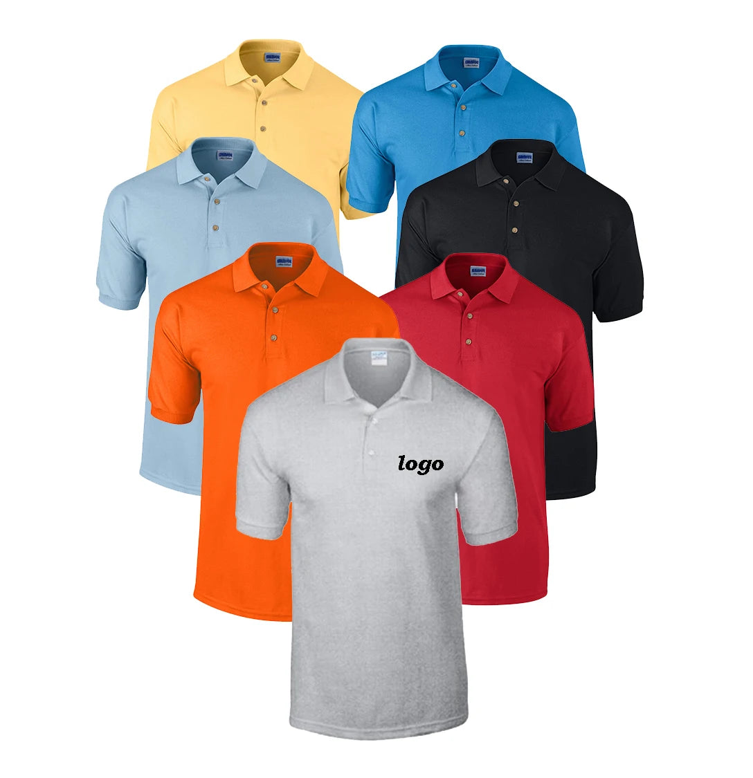Men's Colar Polo Tshirts logo Custom Navy Blue Cotton Tshirt Custom Mens Golf Polo Shirts Shirt With Embroidery Printed Logo