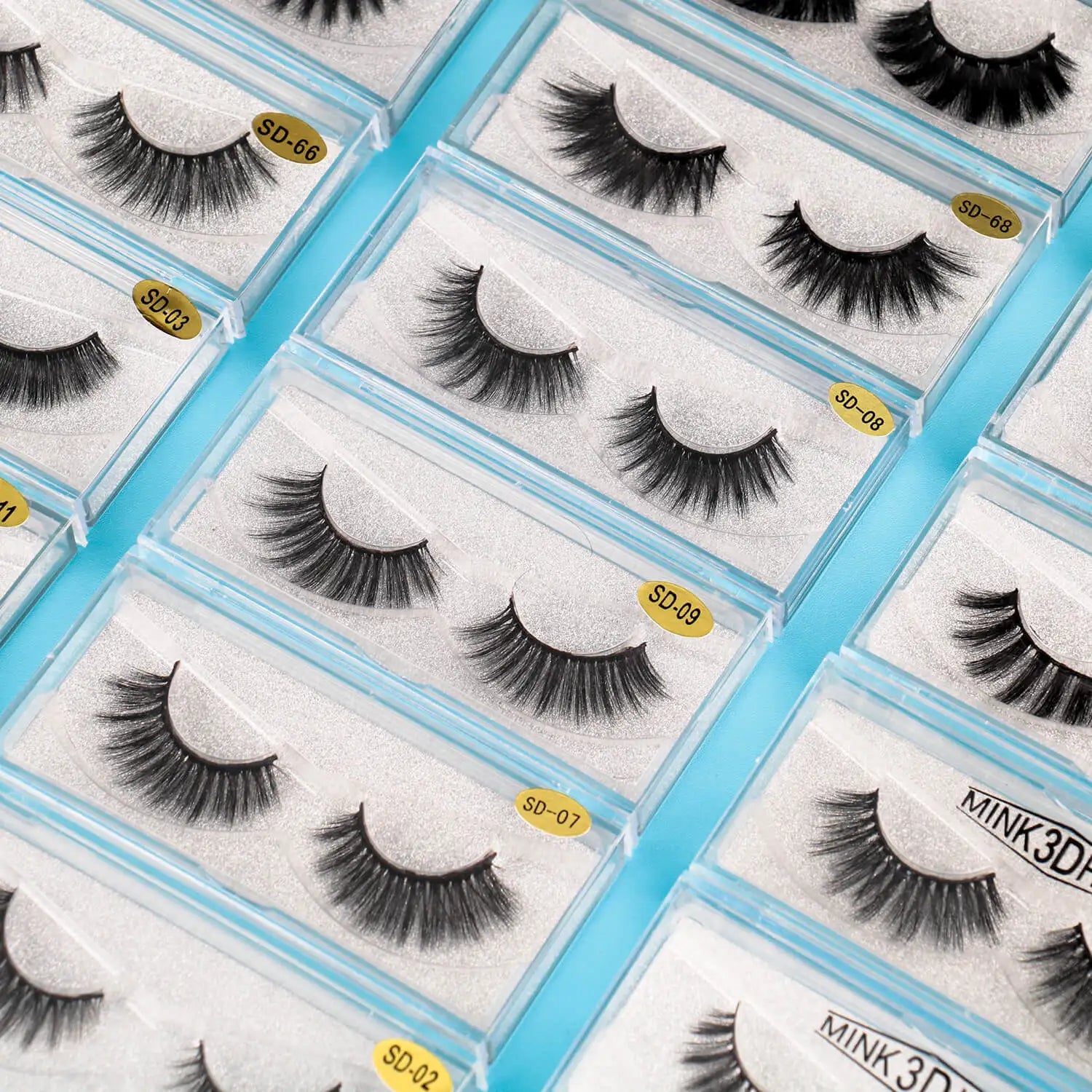 Hot Selling 3D Wispy Natural False Eyelash Private Label Fake Mink Eyelashes Supplier Thin Full Strip Lashes