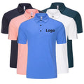 Lidong Premium Custom Men's Golf for Polo T-Shirt Quick Dry Blank Ice Silk with Solid Pattern Made of Knitted Polyamide
