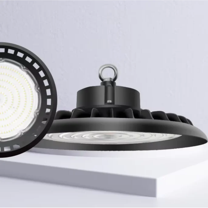 2025 Local Stock Fast Delivery IP65 IK08 Warehouse Led High Bay Light 1-10v Dimmable for Warehouse Factory Workshop Plant Garage