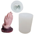 HY Praying Hand Shaped Candle Molds Silicone DIY Aromatherapy Plaster Soap Mould
