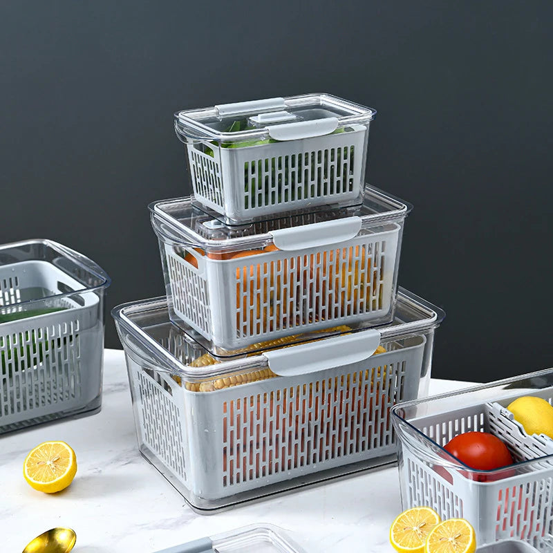H8075  Storage Box Kitchen Refrigerator Organizer Sundrie Storage Boxes for Refrigerator