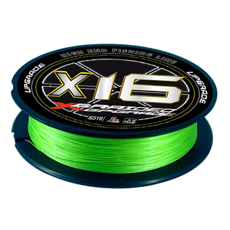 YGKx Performance Multifilament PE 150m Fishing Line 16 Strands Superline Braided Incredible Abrasion Resistant String for Lake