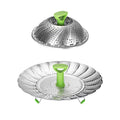 Adjustable Food Steamer Rack Stainless Steel Food Dumpling Steamer Cooker Expandable Cookware Sets for Kitchen