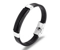 European and American High Quality New Fashion Stainless Steel Clasp Real Genuine Leather Bracelet for Men Customize
