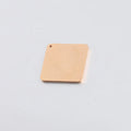 Tarnish Free Logo Personalized Pendants 30mm Stainless Steel Blank Square Pendant for Key Chain Charms