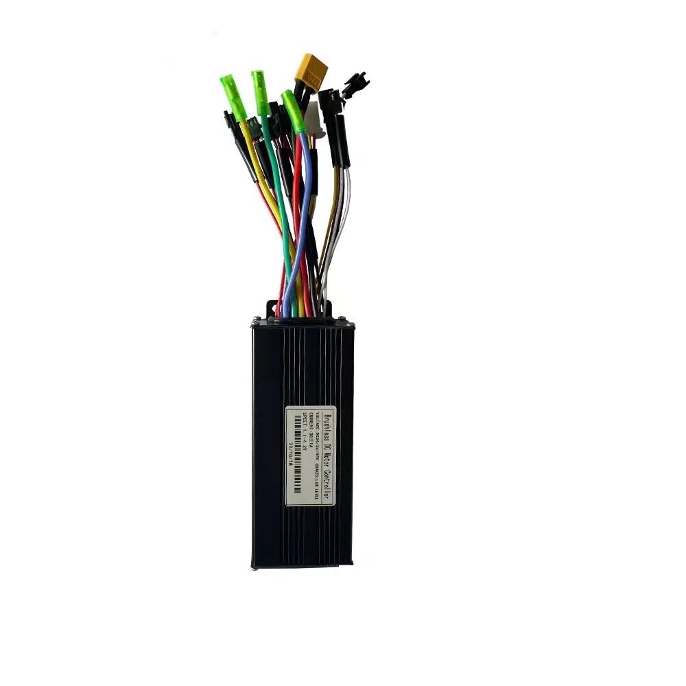 Electric Bicycle Conversion Parts Ebike 24v 36v 48v 30A Controller 12 Mosfet Sine Wave Three-mode With Learning Function