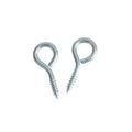 Zinc Plated Steel Flat Head Eye Screw Hook 25mm M6 Metric Thread Heavy Duty Fastener Hardware for Picture Frame