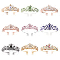 Bridal Crown Headdress Rhinestone Tiaras with Comb Bridal Wedding Hair Accessories