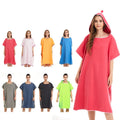 Hot Selling 200GSM Microfiber Hooded Surf Poncho Quick Dry Adults Changing Robe Custom Logo Disposable Beach Towel for Sports