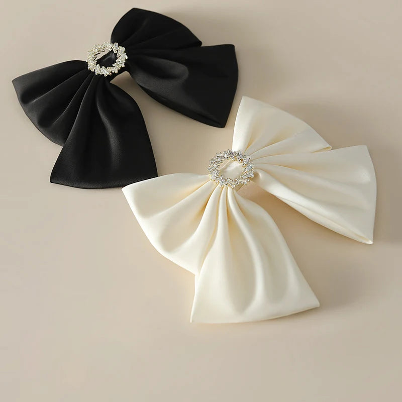 Genya Hair Bow Fabric Hair Bows with Clips for Girls Hair Accessories Barrette Assortment  Bow Large Satin