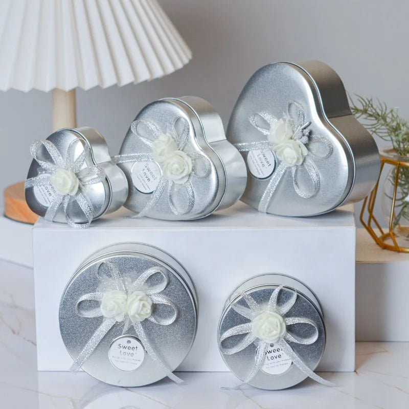 High-end Tinplate Box DIY Tin Box for Mother's Day Support Customize
