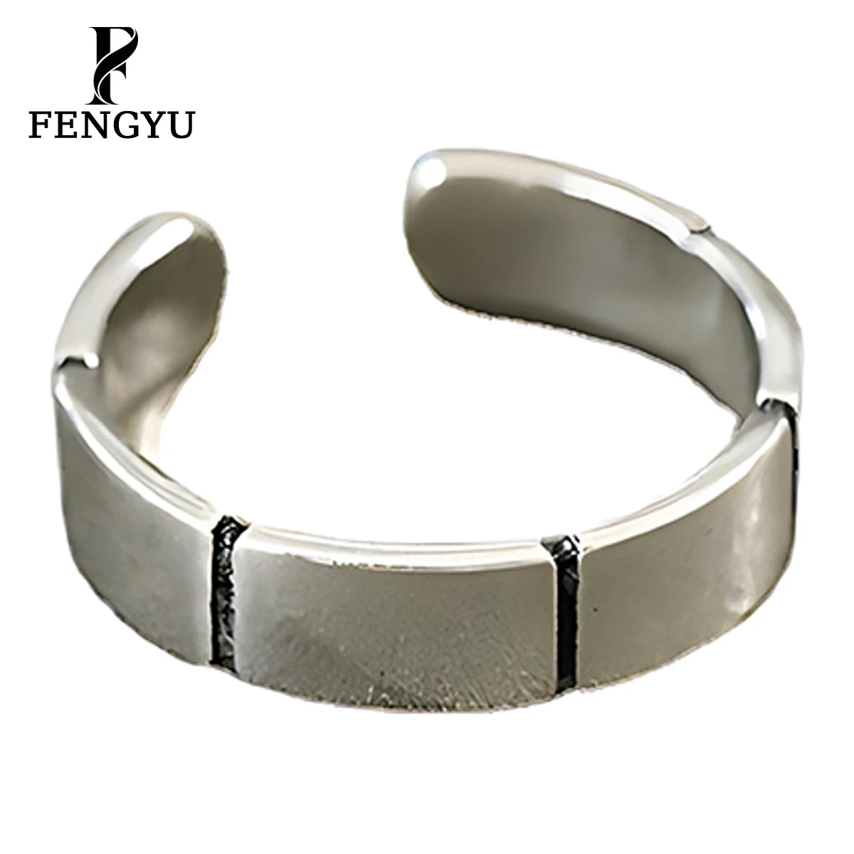 Fine Vintage Plain Minimalist Rings for Women 925 Sterling Silver Fashion Adjustable Ring Men Designer Custom Jewelry