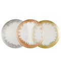 Clean & Tidy Wedding Decorations Gold & Silver Plated Round Charger Plates Elegant Dining Table Dinnerware Sets
