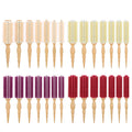 Customized Logo Antistatic Curly Hair Styling Brush Wooden Handle Nylon Boar Bristle Round Hair Brush Set Hair Combs
