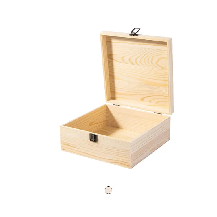 2025 Wooden Gift Pack Boxes Luxury Large Size Natural Pine Wood Business Gift Set Box with Lid