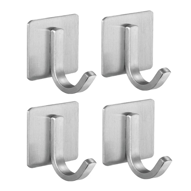 Wall Hooks Wholesale Adhesive Bathroom Wall Mounted Black Hanger Hooks for Hanging Towels