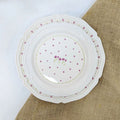 Ins Little Fresh Purple Flower Ceramic Plate Glazed Over Color Breakfast Salad Bowl