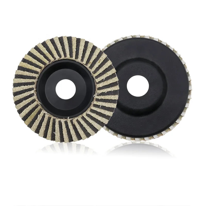 4-5in Diamond Flap Grinding Disc Electroplated Abrasive Disc Concrete Grinding Wheel Sanding Polishing Disc for Angle Grinder