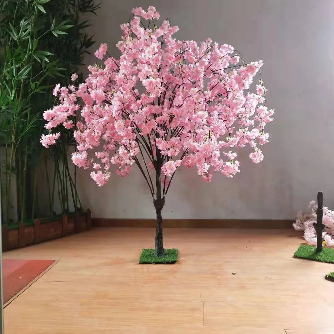 Cherry Blossom Plants Trees Indoor Big Decoration Cherry Wedding Centerpiece Artificial Tree