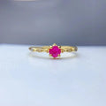 Low MOQ Classic Fashion Adjustable 925 Sterling Silver Natural Ruby Wedding & Anniversary Women's Rings