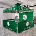 Sunshine Market Outdoor Red Black Food Vender Booth 10x10 ft Fruit Vegetable Drink Doughnut Pizza Hamburger Tent with logo
