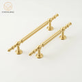 CHENLANG Modern Kitchen Cabinet Satin Brass Hardware Handles Adjustable Pulls Knob Dresser Drawer Bedroom Bathroom Hotel Home