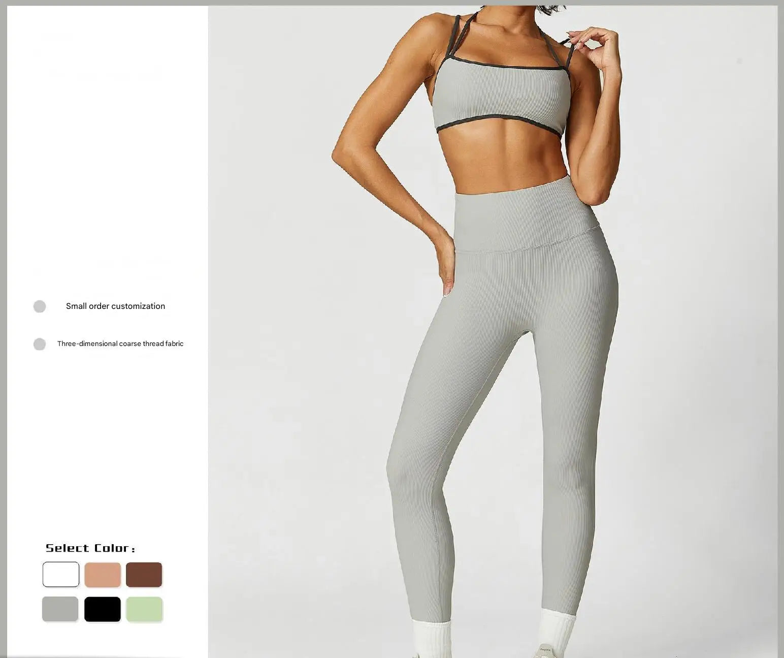 Women's High Waist Lift Hip Belly Yoga Pants Elastic Tight Running Fitness Leggings with Solid Pattern New Arrival