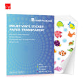 Wholesale Sticker Paper Strong Adhesive Transparent Inkjet Printer Sticker Sheet Vinyl Transparent Inkjet Printer Sticker Vinyl