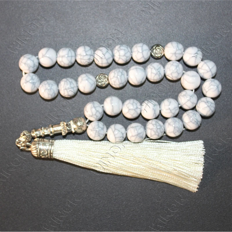 Muslim Tasbih 33 Beads 10mm Acrylic Islam Prayer Rosary Islamic Worship Prayer Misbaha Ceremony Religious Eid Ramadan Gift