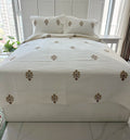 100% Cotton Jacquard Blankets Embroidery Blanket Designer Luxury Throw Blanket