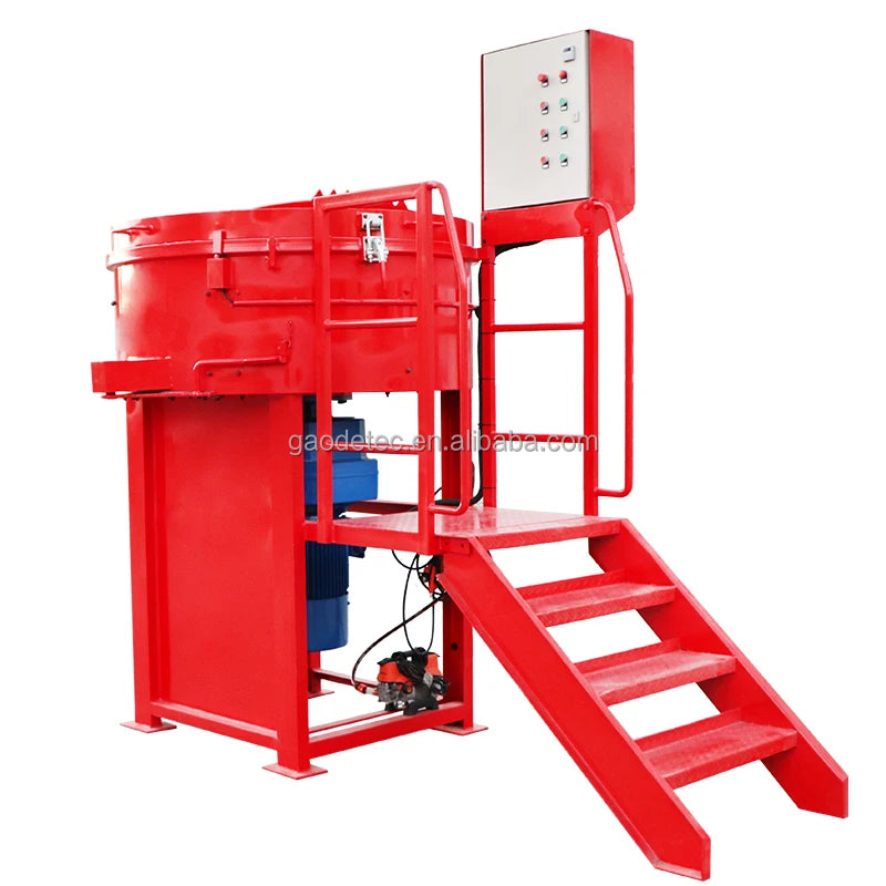 Castable Installing Refractory Pan Mixer 800kg Output Capacity Mixer Refractory Materials for Steel Foundry