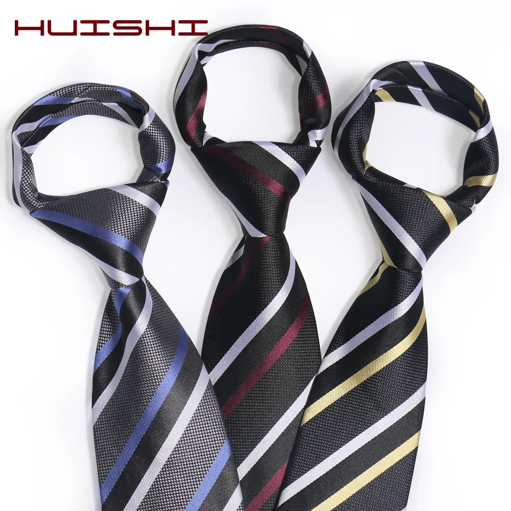 Men's Striped Necktie Luxury Ties for Men Plaid Blue Business Cravate Slim Tie Gravata Casual Suit Accessories for Party Wedding