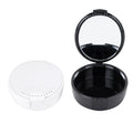 Denture False Teeth Box Dental Orthodontic Retainer Storage Case with Mirror and Ventilation Holes