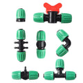 Garden Straight Elbow Tee 16mm Pipe Lock Nut Connector Agriculture Irrigation System Joint Drip Tape Fitting