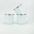 Sublimation Outdoor Promotion Camping Iron Wholesale Custom Logo Tea Coffee Enamel Cup Mug
