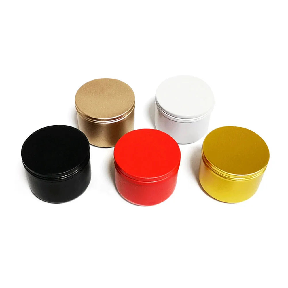 Custom Aluminum 50x40mm Box Packaging Perfume Chocolate Candle Tea Coffee Lipstick Lip Gloss Cosmetic Jewellery Screw Cap