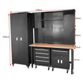 CE Heavy Duty Professional Mobile Tool Cabinet Workbench OEM SPCC MDF Environmental Powder Coated Garage Tool Storage Black 2