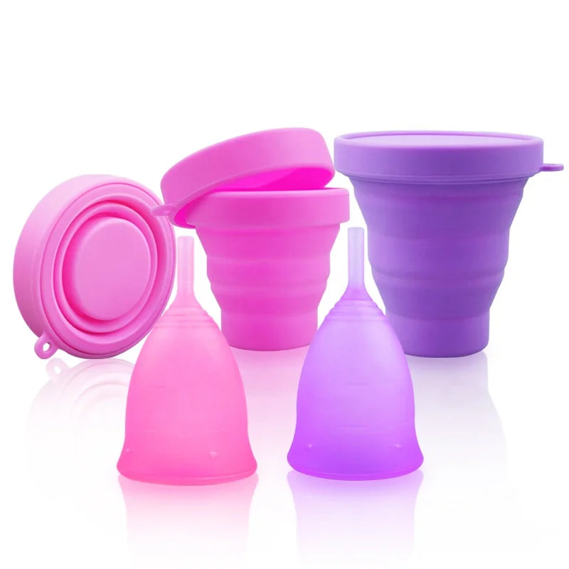 Customized Best Quality Medical Grade Silicone Women Disinfection Copa Menstrual Period Cup 15-35ml S/L Size